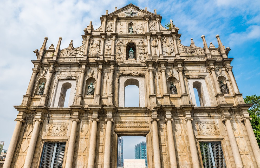 大三巴牌坊全景